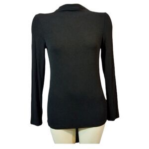 Catherine Malandrino Black Long Sleeve Tshirt Size Small